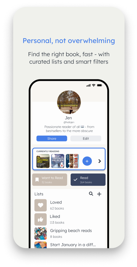 Personal, not overwhelming